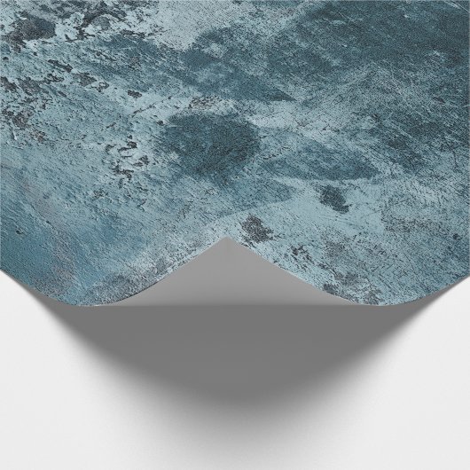 bedrukt blauw cementpapier cadeaupapier (Hoek)