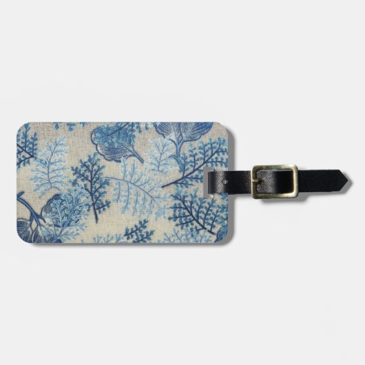  bedrukt katoenweefsel bagagelabel (Voorkant horizontaal)