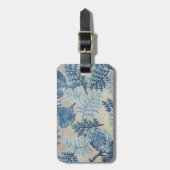  bedrukt katoenweefsel bagagelabel (Voorkant verticaal)