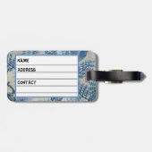  bedrukt katoenweefsel bagagelabel (Achterkant horizontaal)