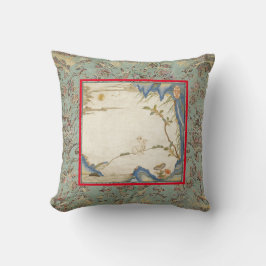 BEDRUKT KUSSEN KATOEN JAPANS KONIJN EN MAAN