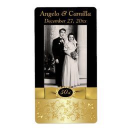 BEDRUKT LINT 50e Jubileum Photo Wine Label