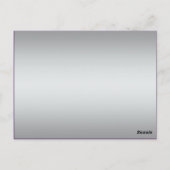 BEDRUKT LINT Paarse Zilveren Tafelnummer Briefkaar (Achterkant)