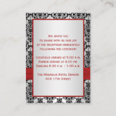 BEDRUKT LINT Rood, Zilver, Zwarte behuizing Kaart (Achterkant)