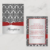 BEDRUKT LINT Rood, Zilver, Zwarte behuizing Kaart (Voorkant / Achterkant)