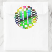 bedrukt ronde sticker (Tas)