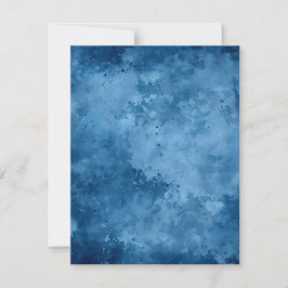 Bedrukt Schrootpapier Met Distressed Inkt Blauw Kaart