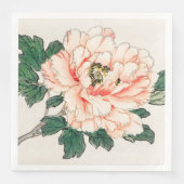BEDRUKTE AANGEPASTE SERVETTEN JAPANSE BLOEM EN BIJ (Voorkant)