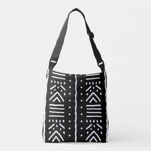 Bedrukte Afrikaanse Modderdoek Design Tote Tas (Voorkant)