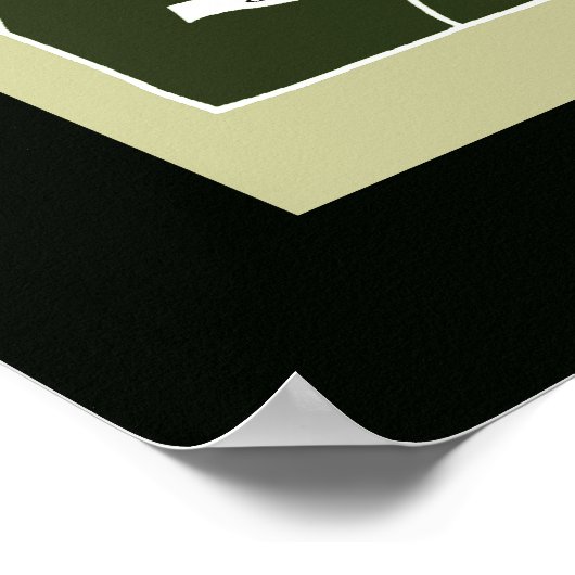 bedrukte akoestische gitaren poster (Hoek)