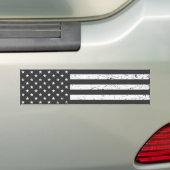 Bedrukte Amerikaanse Vlag II Bumpersticker (Op auto)