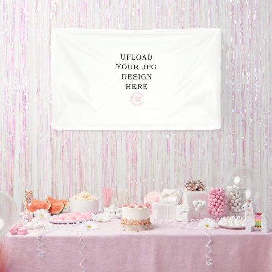 Bedrukte banner feest decoratie (Feest)