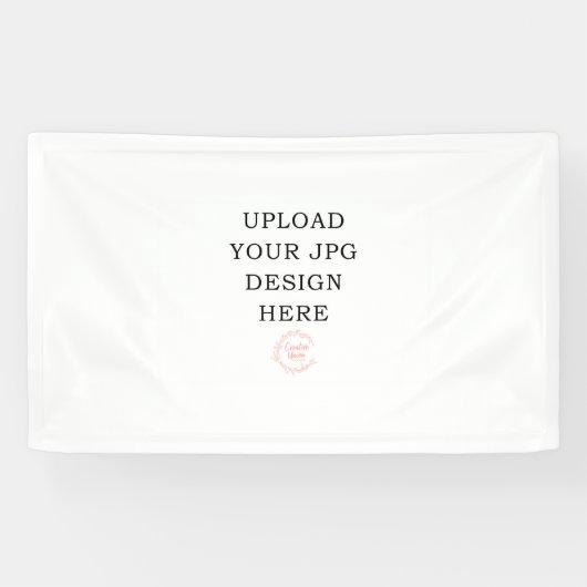 Bedrukte banner feestdecoratie (Horizontaal)