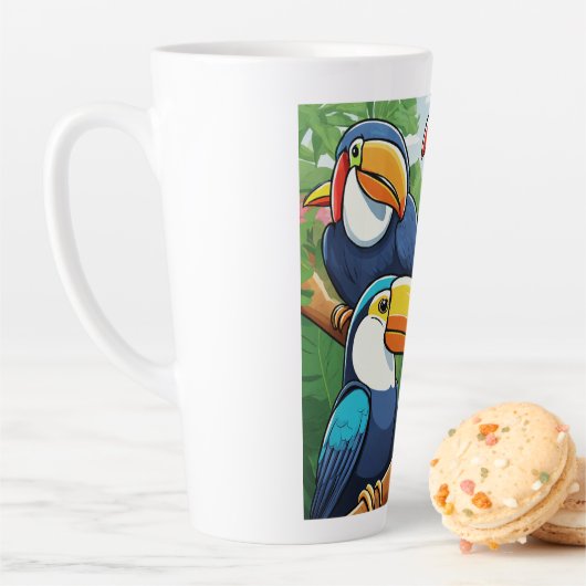 Bedrukte beker latte mok (In situ)