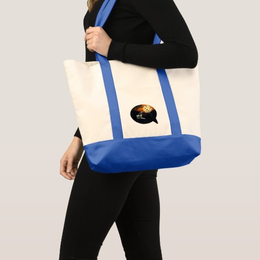 Bedrukte Dametas Tote Bag (Voorkant (product))