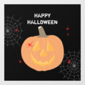 Bedrukte Happy Halloween-feest verouderde schedels Raamsticker (Vel)