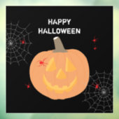 Bedrukte Happy Halloween-feest verouderde schedels Raamsticker (Vel 3)
