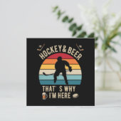 Bedrukte Hockey en Bier Pun Hockey (Staand voorkant)