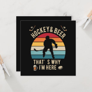 Bedrukte Hockey en Bier Pun Hockey