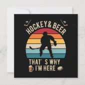 Bedrukte Hockey en Bier Pun Hockey (Voorkant)