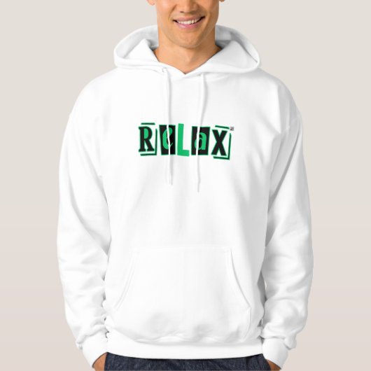 Bedrukte Hoodie : Ontspan (Voorkant)