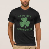 Bedrukte Let's Get Shamrocked St. Patrick's Dag T-shirt (Voorkant)