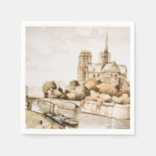 Bedrukte luiers van de kathedraal van Notre Dame Servet
