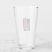 Bedrukte Merica Vlag Patriottisch Vector T-shirt D Glas (Achterkant)