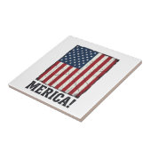 Bedrukte Merica Vlag Patriottisch Vector T-shirt D Tegeltje (Zijkant)
