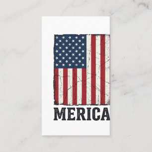 Bedrukte Merica Vlag Patriottisch Vector T-shirt D Visitekaartje