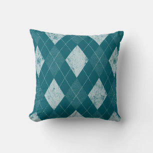 Bedrukte monochrome argyleprint kussen