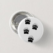 Bedrukte Oude Papierafdruk Beerpoten Ronde Button 3,2 Cm (Voorkant /achterkant)