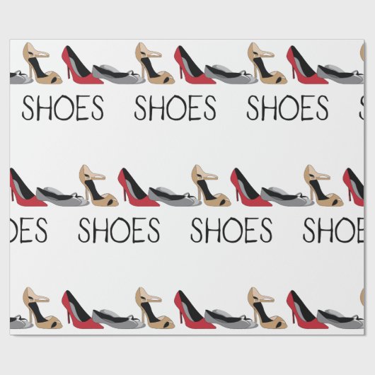 Bedrukte schoenen!REMOVE! Cadeaupapier (Vlak)