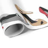 Bedrukte schoenen!REMOVE! Cadeaupapier (Rol Hoek)