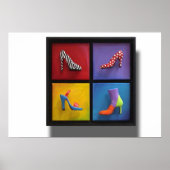 Bedrukte schoenen!REMOVE! Poster (Voorkant)