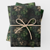 Bedrukte St. Patrick's Day-patroon Inpakpapier Vel (In situ)