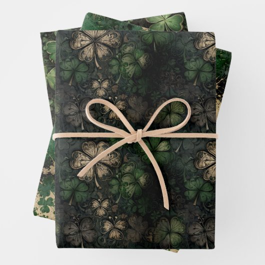 Bedrukte St. Patrick's Day-patroon Inpakpapier Vel (In situ)