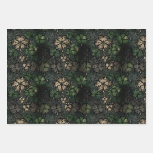 Bedrukte St. Patrick's Day-patroon Inpakpapier Vel (Voorkant)