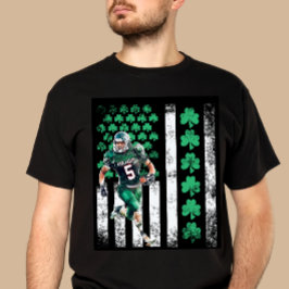 Bedrukte St. Patrick's Day voetbal T-shirt 