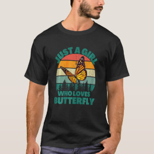 Bedrukte T-shirt Alleen Een Meisje Dat Voor De Mon