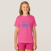 Bedrukte T-shirt met afbeelding van een roeispan - (Voorkant volledig)