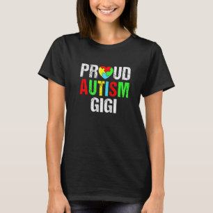 Bedrukte Trots Autisme Gigi Hart Familie Matching T-shirt