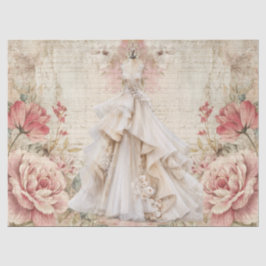 Bedrukte Victoriaanse kledijrekwisieten  Tissuepapier