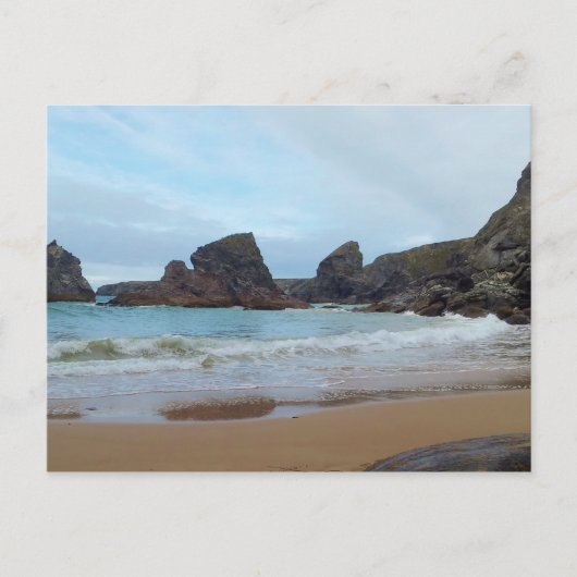 Bedruthan Steps Carnewas Cornwall England Briefkaart (Voorkant)