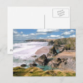 Bedruthan Steps, Cornwall Briefkaart (Voorkant / Achterkant)