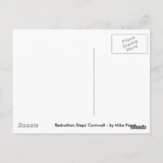 Bedruthan Steps, Cornwall Briefkaart (Achterkant)