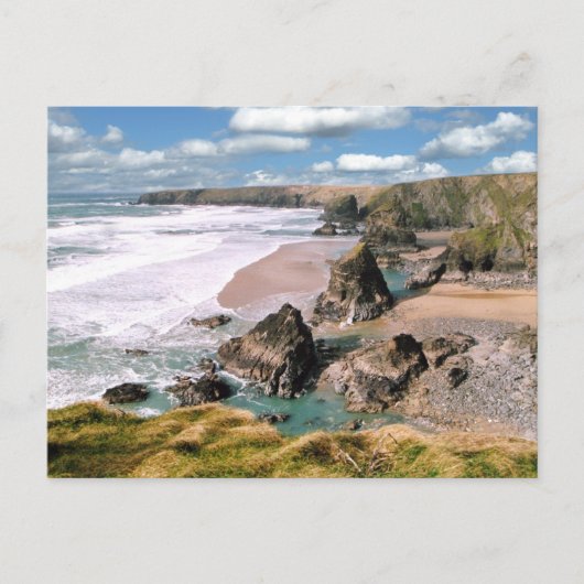 Bedruthan Steps, Cornwall Briefkaart (Voorkant)