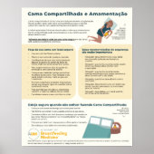 Bedsharing en borstvoeding Poster (Portugees) (Voorkant)