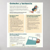 Bedsharing en borstvoeding Poster (Spaans) (Voorkant)