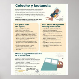 Bedsharing en borstvoeding Poster (Spaans)